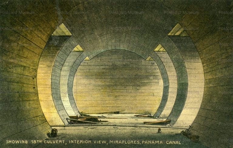 sap050-Showing 18th Culvert Interior View Miraflowers Panama Canal