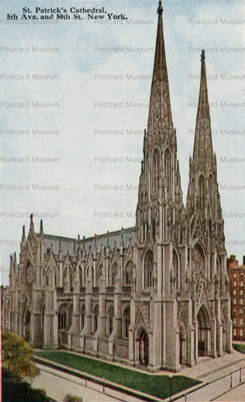usa045-St.Patrick's Cathedral 5th Ave. and 50th St. New York