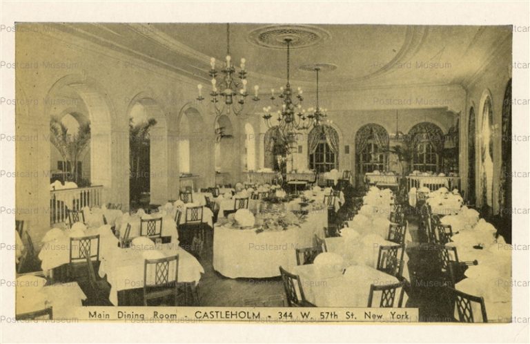 usa070-Main Dining Room at Castleholm Resteraunt in NY