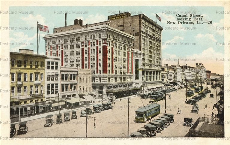 usa810-Canal Street Looking East New Orleans La.-26