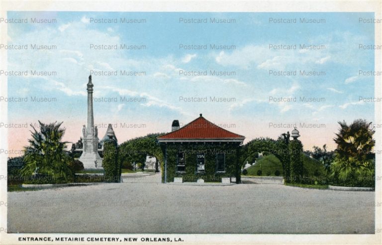 usa816-Entrance Metairie Cemetery New Orleans La.