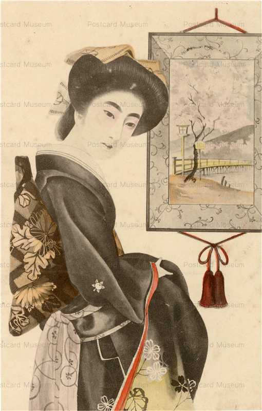 ab630-束髪美人 名古屋帯