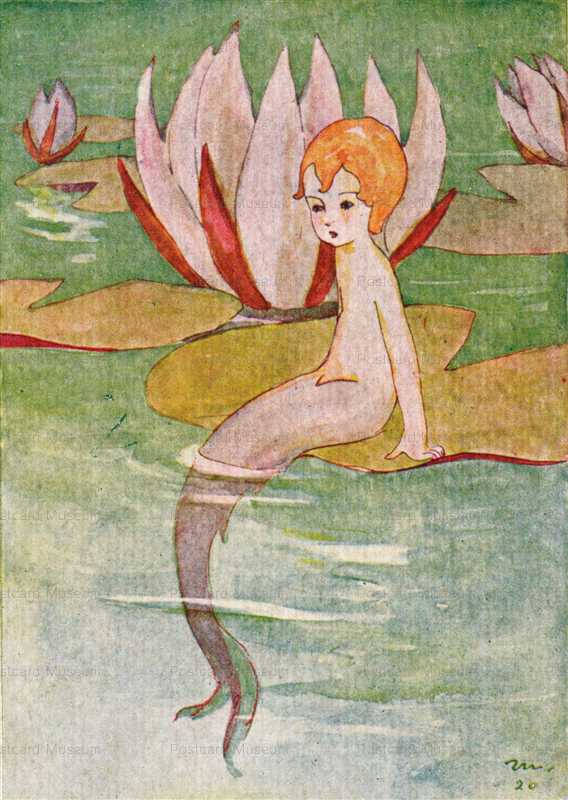 ak060-加藤まさを 花の精４輯 水蓮のお友達