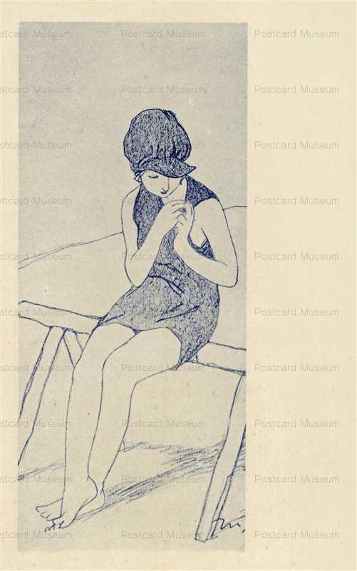 ak330-加藤まさを 汀にて