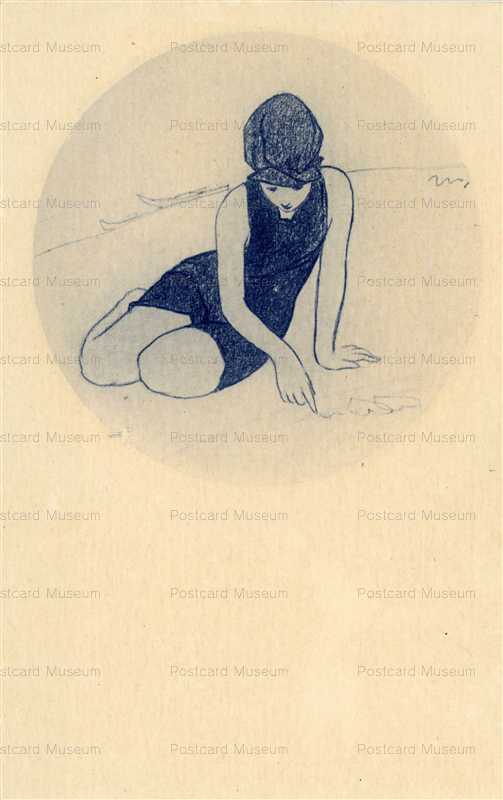 ak331-加藤まさを 汀にて