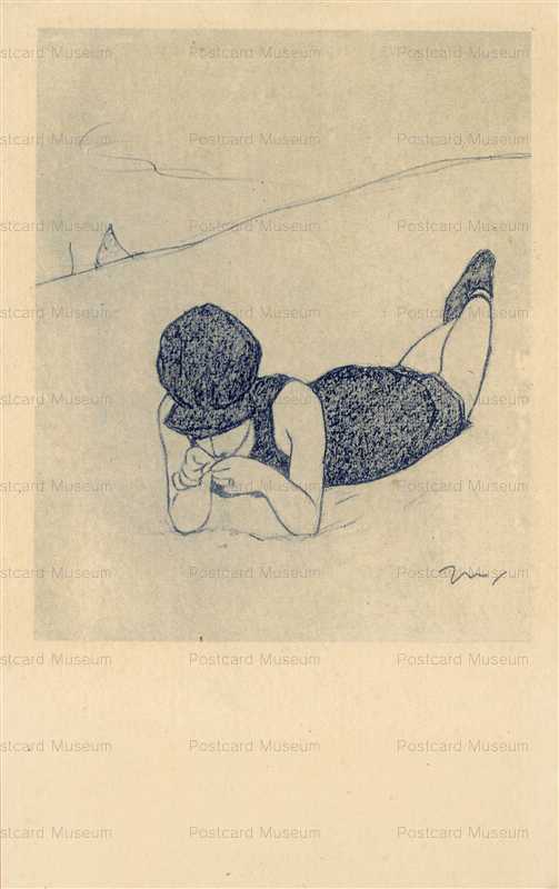 ak332-加藤まさを 汀にて