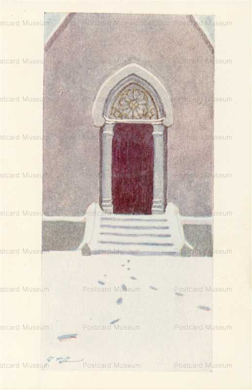 at722-田中みをじ 聖なる日 教会入口