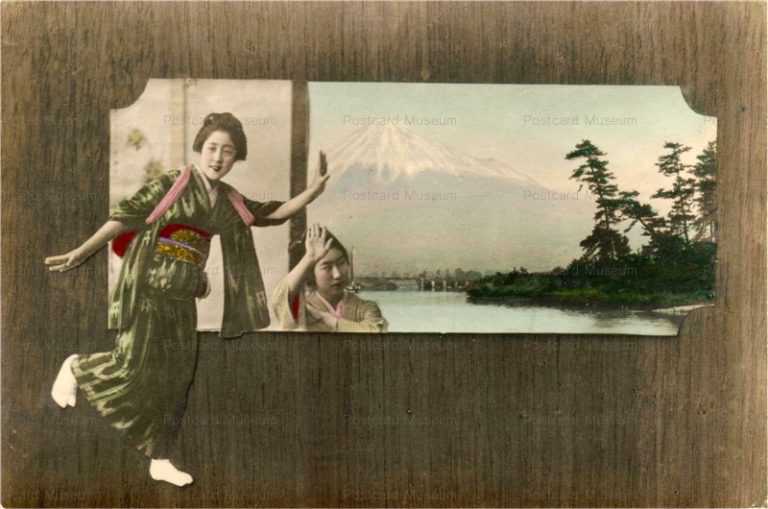 bz260-富士山 踊る女性