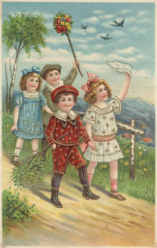 c190-Victorian Children Gilded