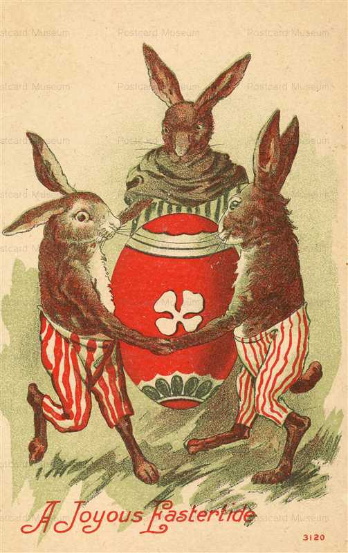 e173-Easter Dressed Rabbits