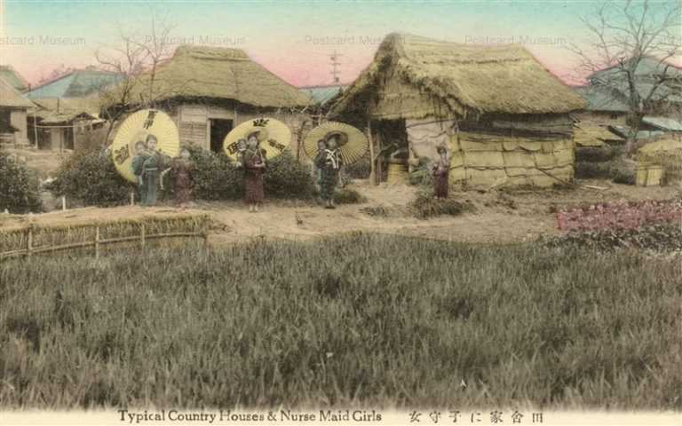 fk166-田舎家に子守女 農業生活 12枚組