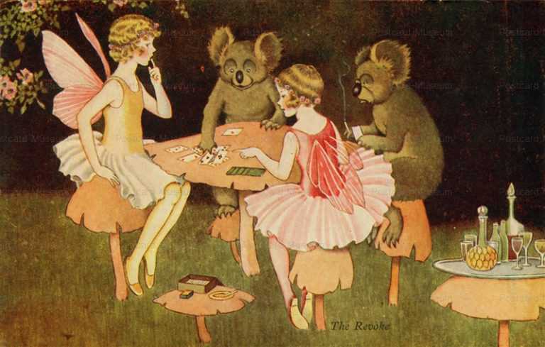 fo157-Ida Rentoul Outhwaite the Revoke Koalas Playing Cards