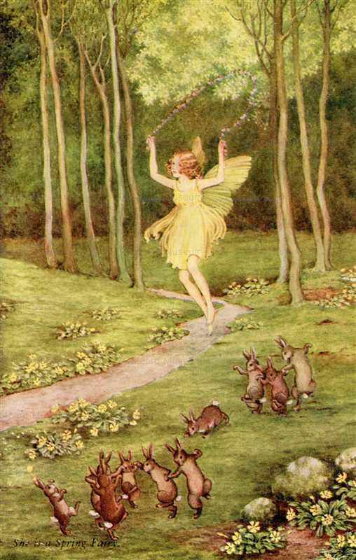 fo165-Ida Rentoul Outhwaite She is a Spring Fairy