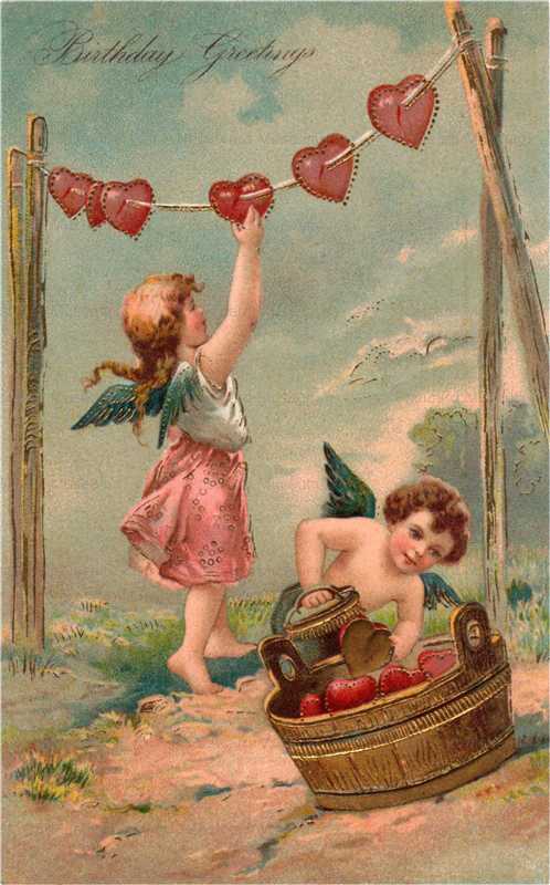 hb040-Birthday Heart Clean