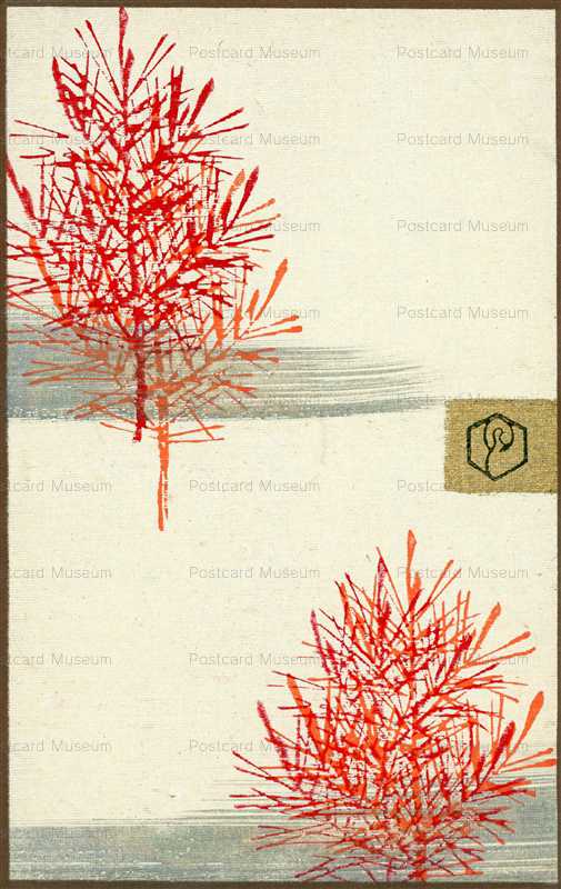 kfg690-襖画 木々1