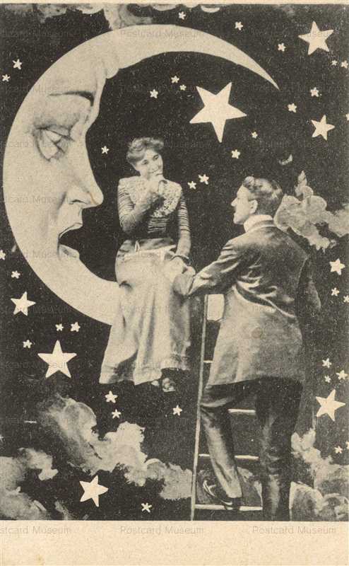 mn010-Surrealist Moon Face Romance