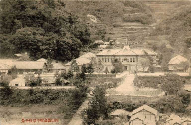 ok1390-Tahahashi Junior High School 岡山縣高梁中學校全景