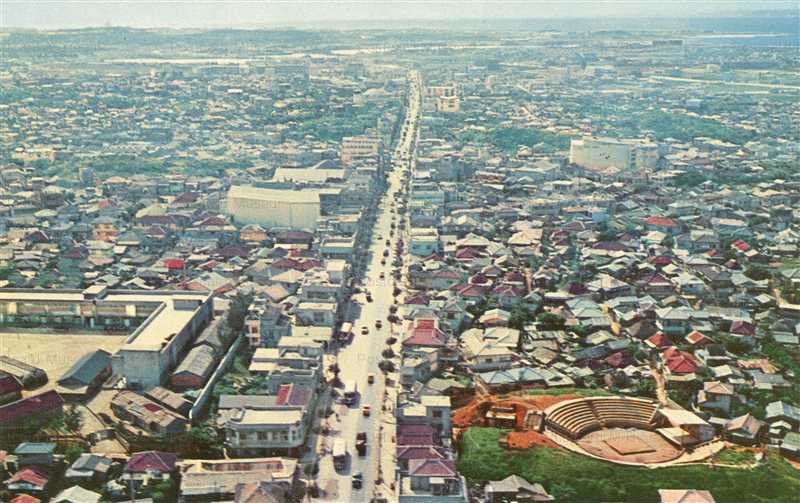 oky399-Okinawa 沖縄 鳥瞰 絵葉書資料館