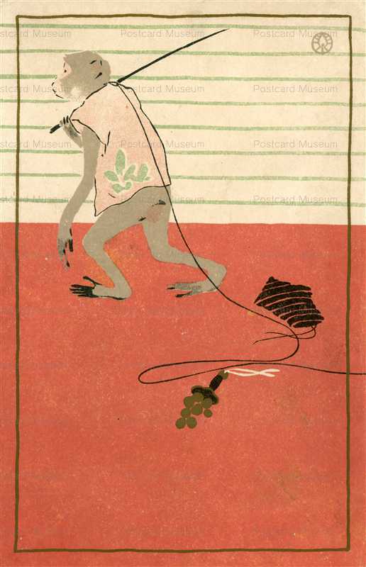 sh130-杉浦非水 猿回し