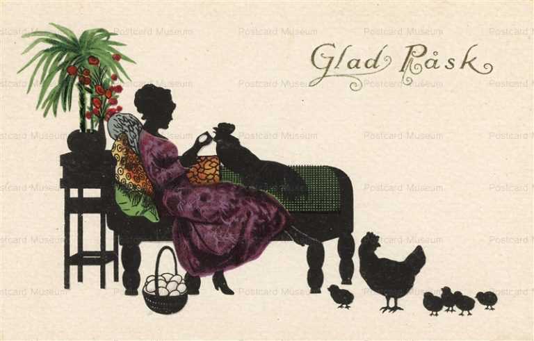 sic240-Easter Chick & Eggs Glad Rask