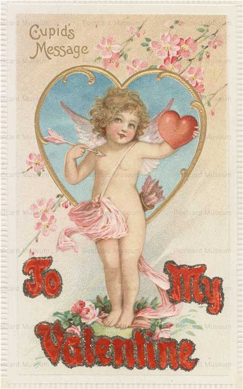 v320-Valentine Cupid Arrow Heart