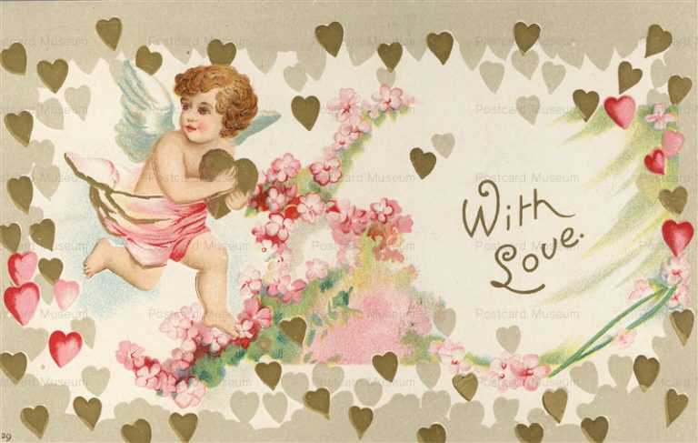 v330-Valentine Cupid Hold Heart