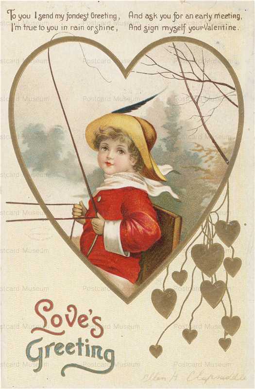 v525-Valentine Love's Greeting Wagon Clapsaddle