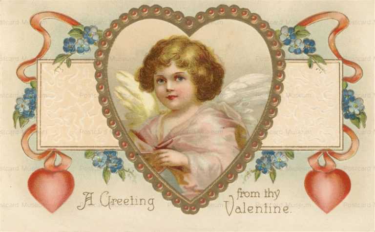v530-Cupid Greeting Valetine's Day Hearts