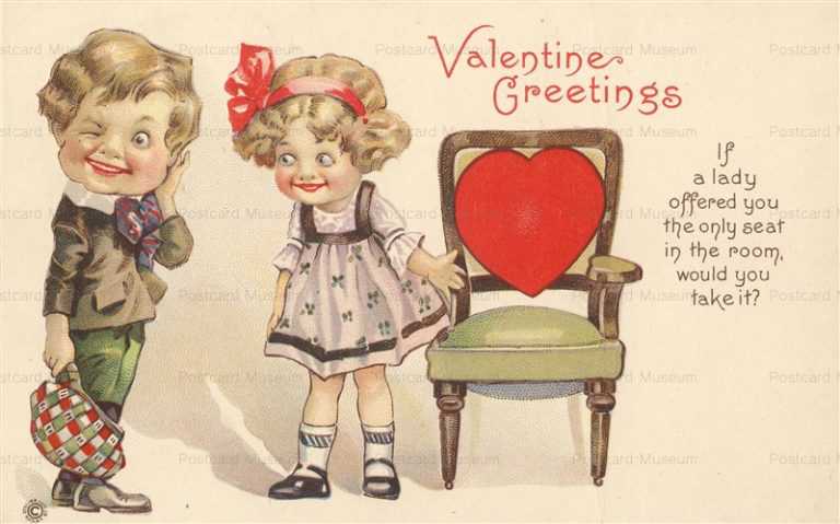 vh660-Valentine Heart on Chair