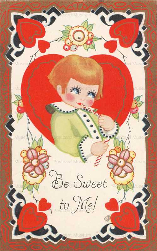 vh887-Valentines Girl Hearts Flowers