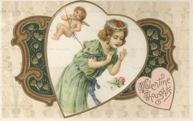 vl567-Valentine Heart in Girl Cupid