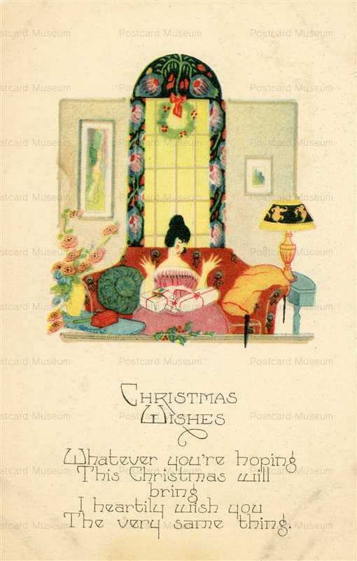 xm250-Christmas Lady with Presents