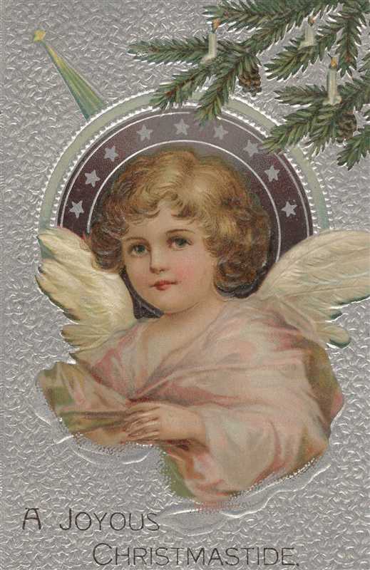 xm630-A Joyous Christmastide Angel