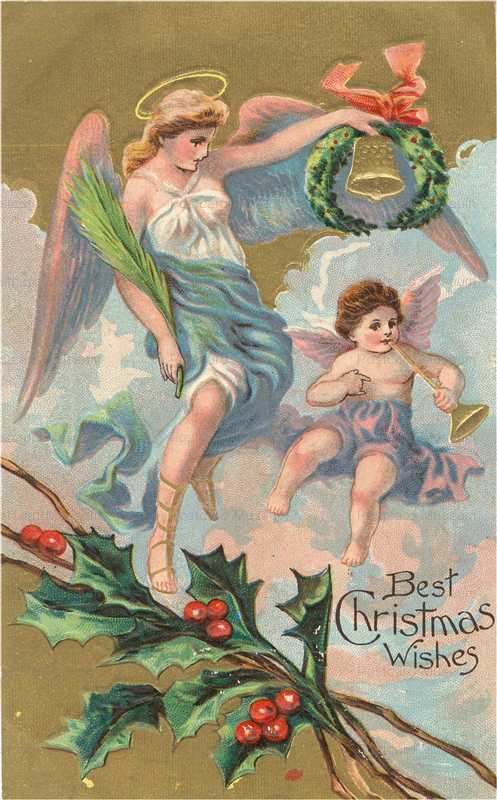 xm820-Christmas Angels Embossed