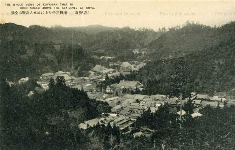 zy497-Koyasan 海抜三千尺上に成せる高野山全景