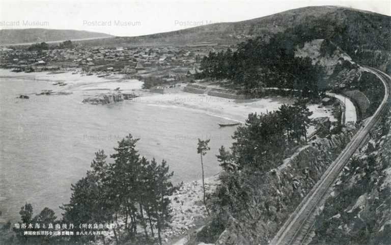 kfb878-Tango Yura Beach 丹後由良名所 丹後由良と海水浴場