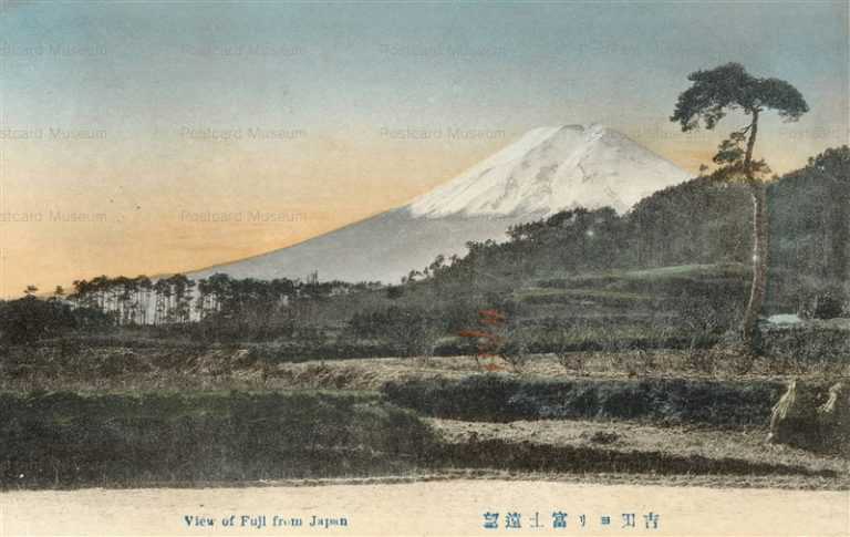 uc340-View of Fuji Yoshida 吉田ヨリ富士遠望