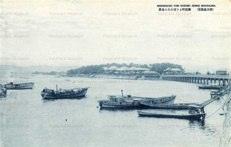 uc1960-Bentenjima from Maisakacho 舞坂町より望む全景 辨天島風景