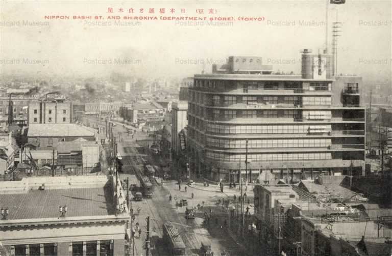 tmb730-Nippon Bashi Shirokiya 日本橋通 白木屋