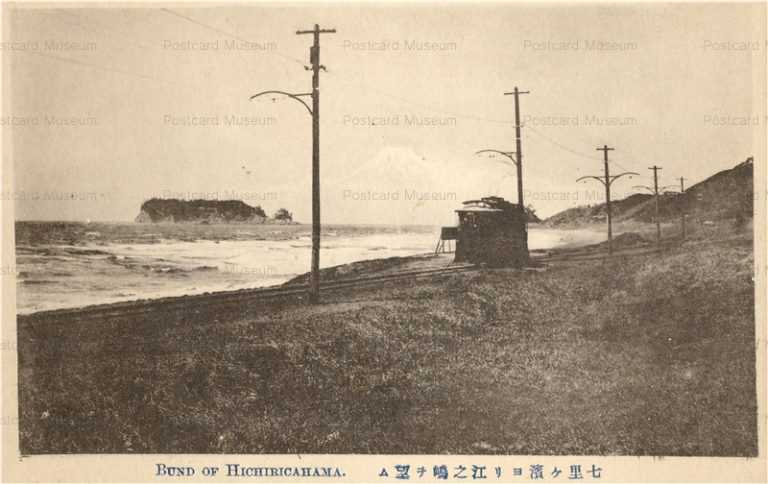la635-Bund Hichirigahama 七里ヶ浜より江之島望む
