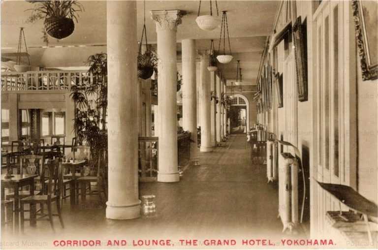 ykb540-Corridor Lounge Grand Hotel Yokohoma 横浜グランドホテル 通路ラウンジ