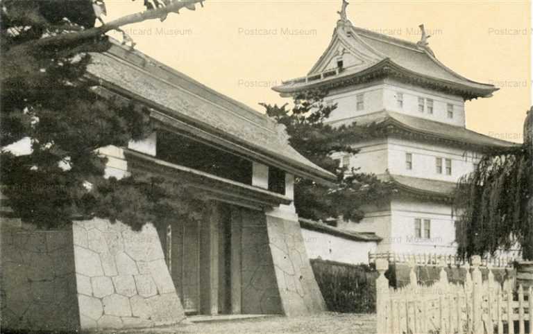 hh1900-Fukuyama Castle Tower 焼失前の福山城天守閣 松前名所