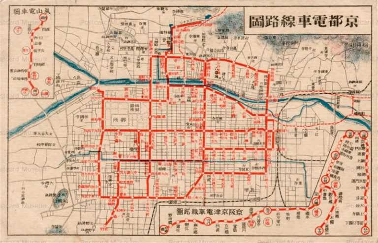 koc003-kyoto 京都電車路線図