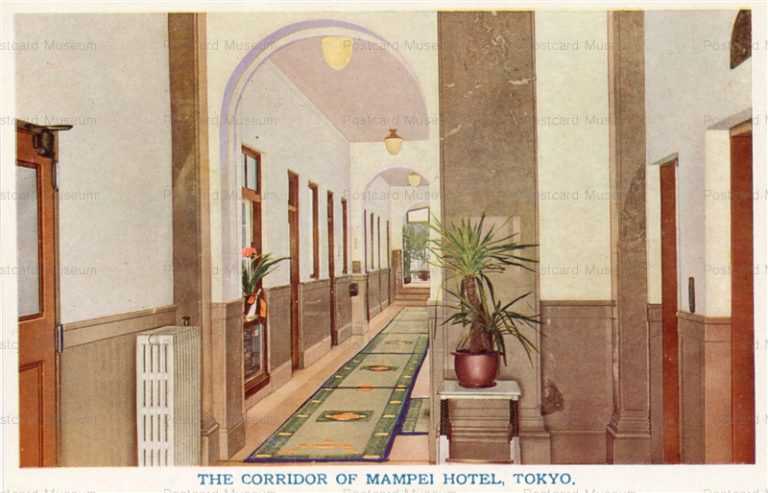 tsc783-Corridor of Mampei Hotel,Tokyo 万平ホテル回廊 東京