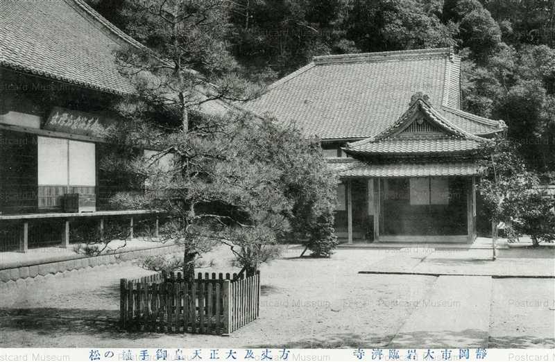Uc1 Shizuoka Oiwarinsaiji 静岡市大岩臨済寺 方丈及大正天皇御手植の松 絵葉書資料館