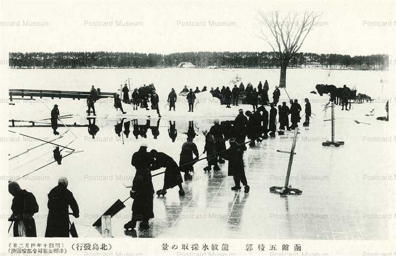 hh1060-Goriyokaku Hakodata 函館五稜郭 龍紋氷採取の景