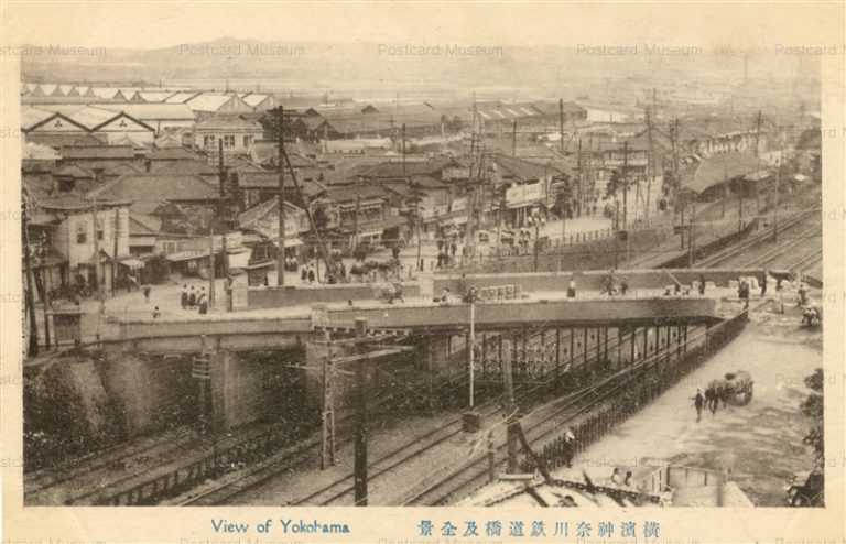 yob570-Yokohama 横浜神奈川鉄道橋及全景