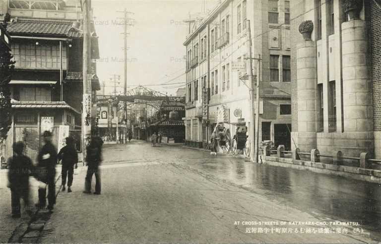 xk170-Cross-streets Katahara-cho Takamatsu 片原町十字路付近 高松