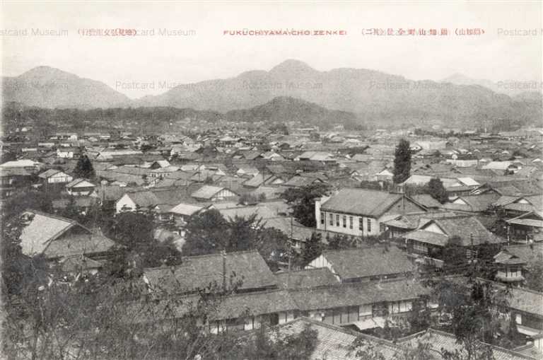 kfb260-Fukuchiyama -cho Zenkei 福知山町全景其二 京都