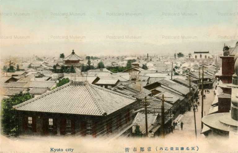 ko240-kyoto city 京都市街 京名勝百景之内